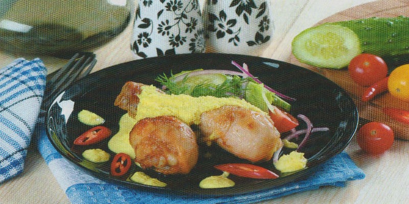 курица с кокосовым соусом