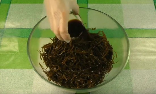 Салат из морской капусты по-корейски